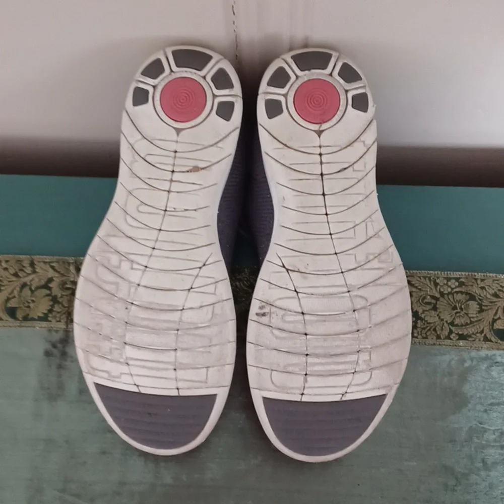 FitFlop Gray UberKnit High Top Slip-on Sneakers W-7